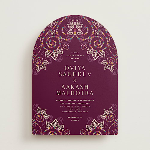 This is a mixed berry wedding invitations with standard by fatfatin called henna printing on signature in standard