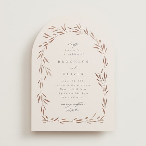 This is a harvest wedding invitations with standard by Kristie Kern called lennox printing on signature in standard