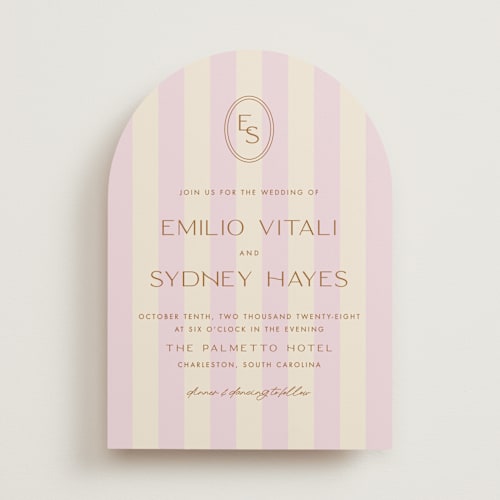 This is a cherry blossom wedding invitations with standard by Ellen Schlegelmilch called palmetto printing on signature in standard