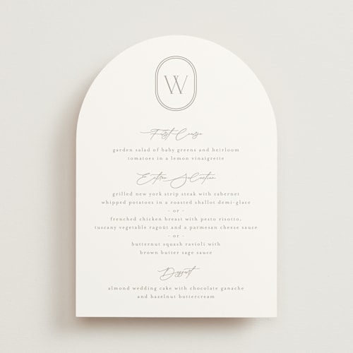 This is a latte menu cards with standard by Kristie Kern called the hudson printing on signature in standard