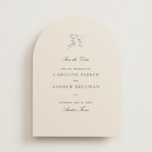 This is a tuxedo foil stamped save the date cards with foil pressed by Megan Davis called campania printing on signature in standard