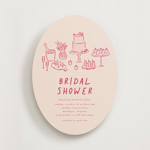 This is a creme bridal shower invitations with standard by chocomocacino called atherina printing on signature in standard