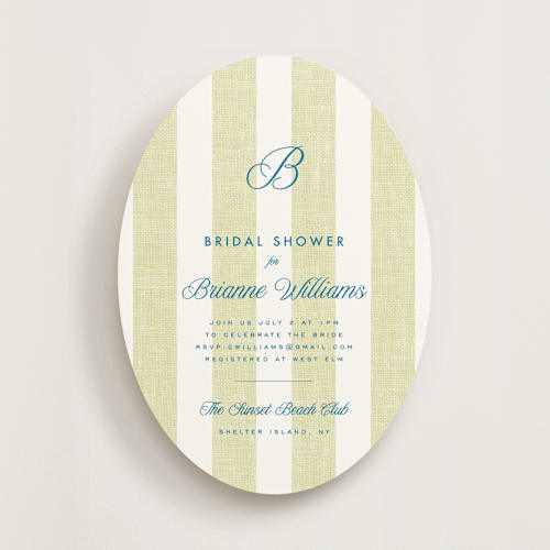 This is a lime bridal shower invitations with standard by Kelly Schmidt called coastal printing on signature in standard