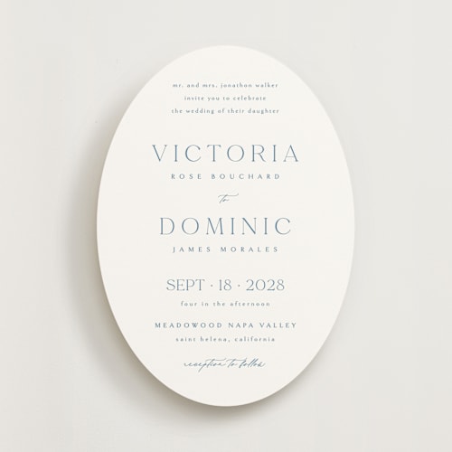 This is a ocean wedding invitations with standard by Kelly Schmidt called victoria printing on signature in standard