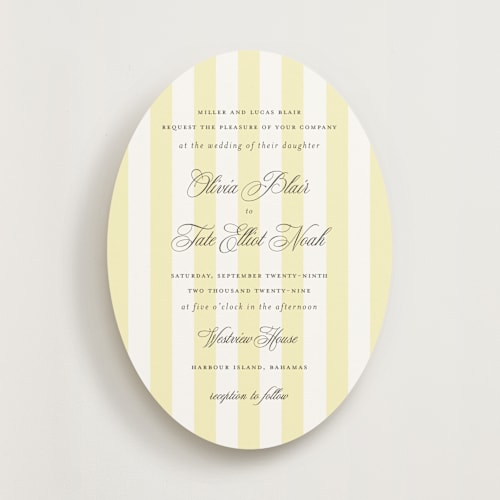 This is a sunshine wedding invitations with standard by Sara Hicks Malone called westview printing on signature in standard