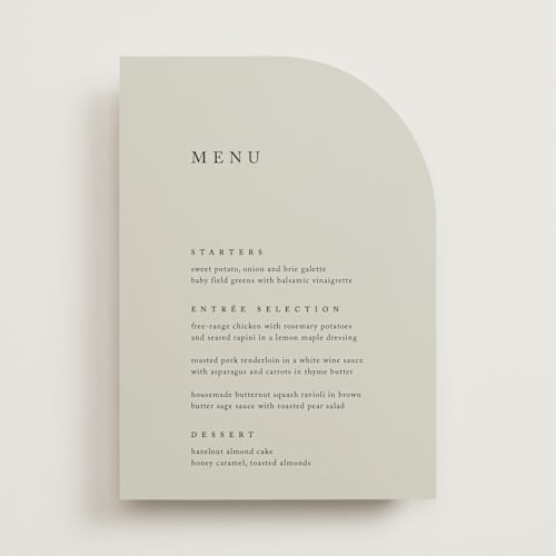 This is a spring menu cards with standard by Kelly Schmidt called astoria printing on signature in 5x7
