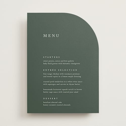 This is a ivy menu cards with standard by Kelly Schmidt called astoria printing on signature in 5x7