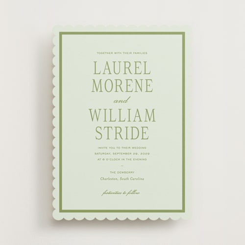 This is a forest wedding invitations with standard by Sara Hicks Malone called dewberry printing on signature in standard