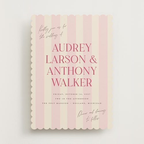 This is a strawberry wedding invitations with standard by Pixel and Hank called ambrosial printing on signature in standard