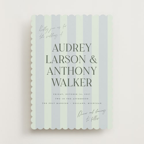 This is a foam wedding invitations with standard by Pixel and Hank called ambrosial printing on signature in standard