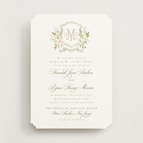 This is a chiffon wedding invitations with standard by Everett Paper Goods called avalon printing on signature in standard