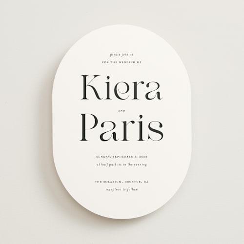 This is a tuxedo wedding invitations with standard by tuldok called embellished note printing on signature in standard