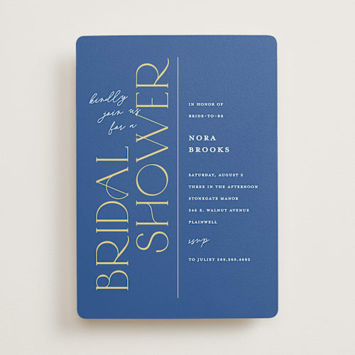 This is a charming bridal shower invitations with standard by Pixel and Hank called pretty in pink printing on signature in standard