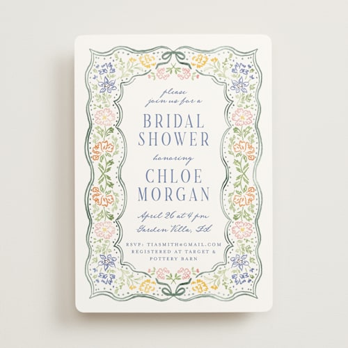 This is a meadow bridal shower invitations with standard by Petra Kern called this day printing on signature in standard