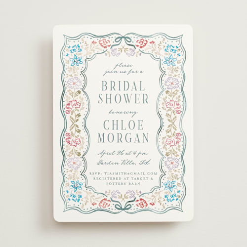This is a bluebird bridal shower invitations with standard by Petra Kern called this day printing on signature in standard