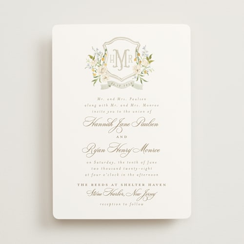 This is a chiffon wedding invitations with standard by Everett Paper Goods called avalon printing on signature in standard