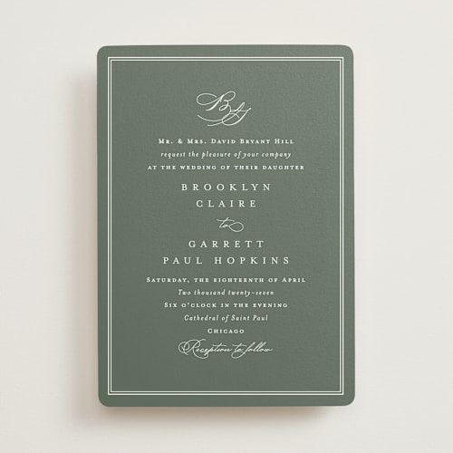 This is a meadow wedding invitations with standard by Amy Kross called overlapping printing on signature in standard