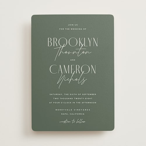 This is a garden wedding invitations with standard by Kelly Schmidt called arabilla overlap printing on signature in standard
