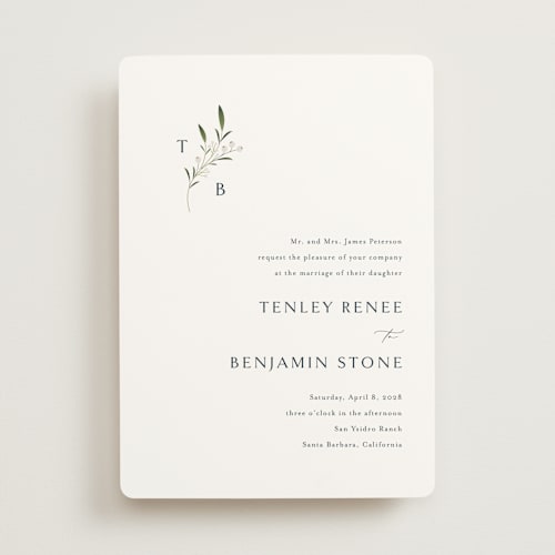 This is a midnight wedding invitations with standard by Jennifer Postorino called gentle whisper printing on signature in standard