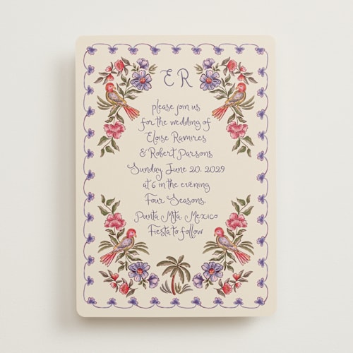 This is a eggplant wedding invitations with standard by Chris Griffith called artisan wedding printing on signature in standard