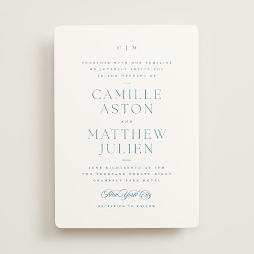 This is a neptune wedding invitations with standard by Kristie Kern called gwenyth printing on signature in standard