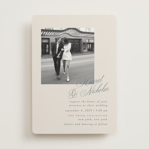 This is a moss wedding invitations with standard by Ana de Sousa called written with love printing on signature in standard