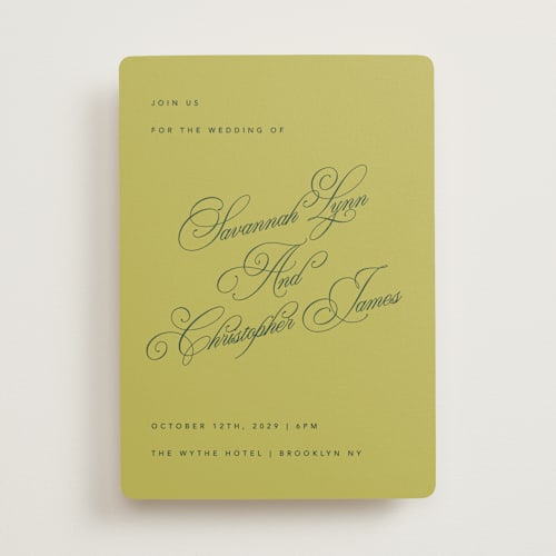 This is a citrus wedding invitations with standard by Kelly Watkins called vivid printing on signature in standard