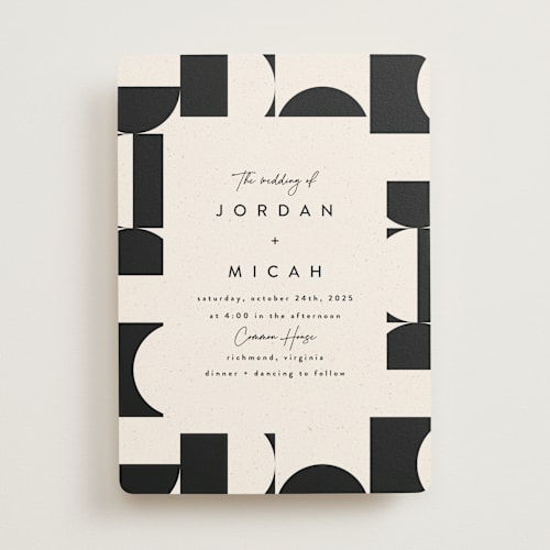 This is a shadow wedding invitations with standard by Carly Reed Walker called kenai printing on signature in standard