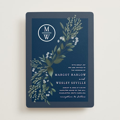 This is a provence wedding invitations with standard by Kaydi Bishop called watermark printing on signature in standard