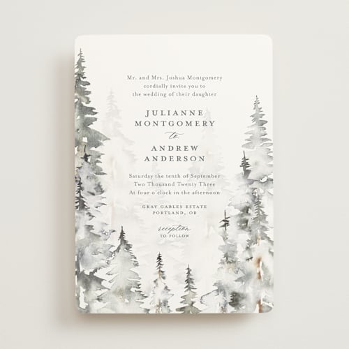 This is a stone wedding invitations with standard by Petra Kern called grand escape printing on signature in standard