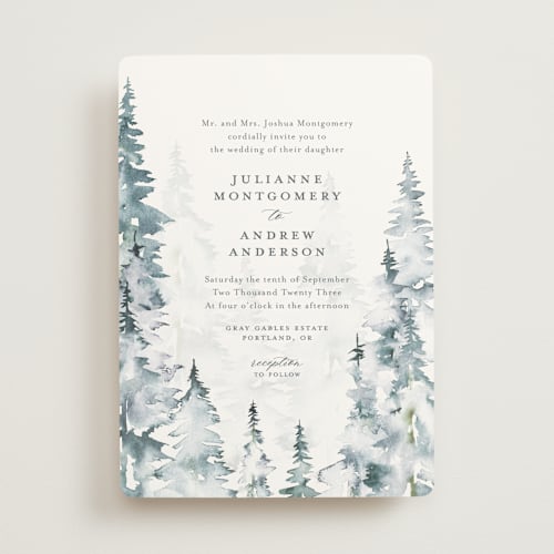 This is a ocean wedding invitations with standard by Petra Kern called grand escape printing on signature in standard