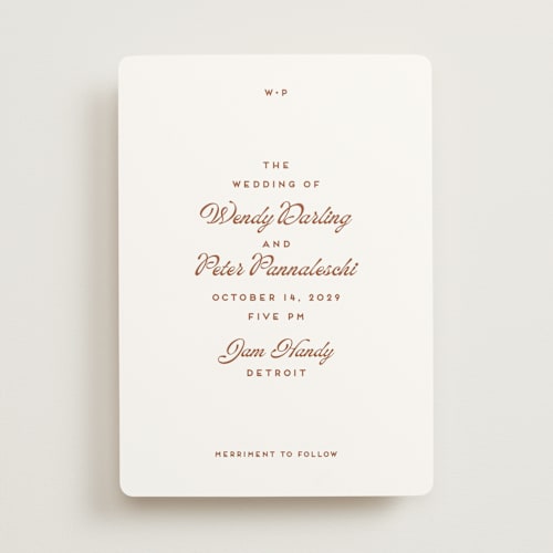 This is a champagne wedding invitations with standard by Snow and Ivy called penumbra printing on signature in standard