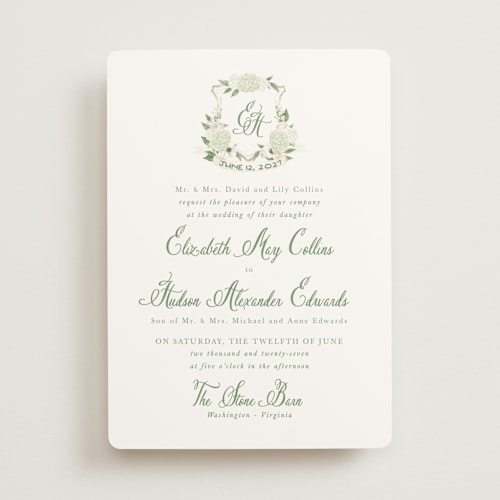 This is a limelight wedding invitations with standard by Design Lotus called sweethearts printing on signature in standard