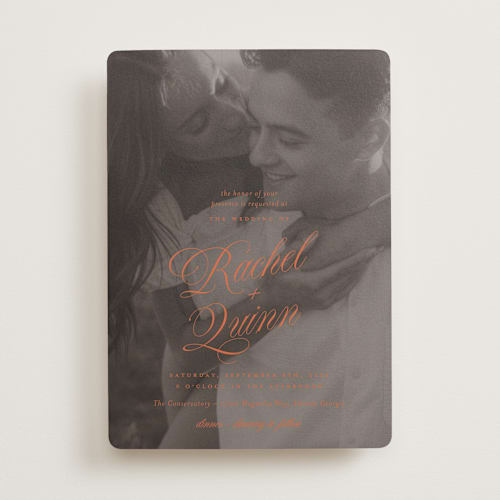 This is a verona sunset wedding invitations with standard by Paper Raven Co. called vintage romance printing on signature in standard