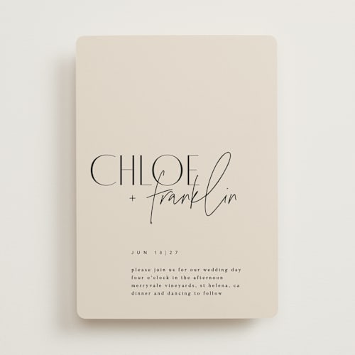 This is a natural wedding invitations with standard by Kelly Schmidt called layered printing on signature in standard