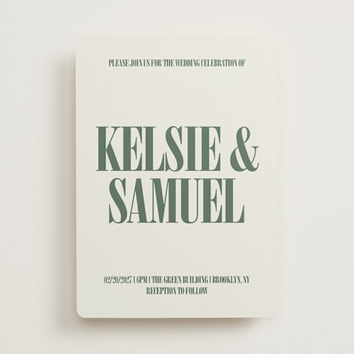 This is a fern wedding invitations with standard by Kelly Watkins called flynn printing on signature in standard