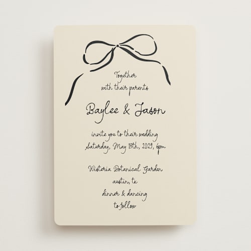 This is a tuxedo wedding invitations with standard by Jelena Vuletic called inkwoven printing on signature in standard