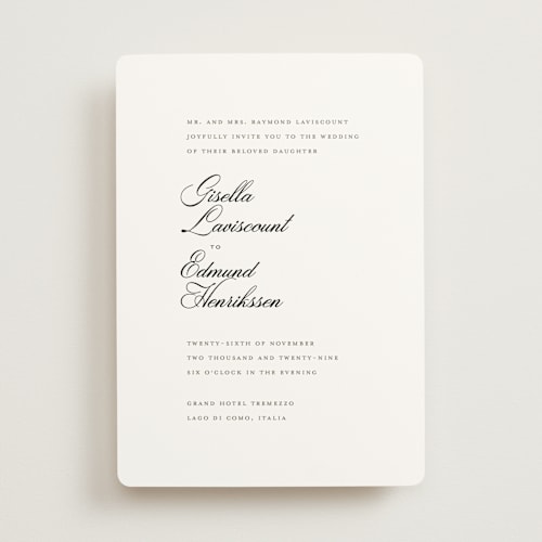 This is a salt wedding invitations with standard by chocomocacino called gregada printing on signature in standard