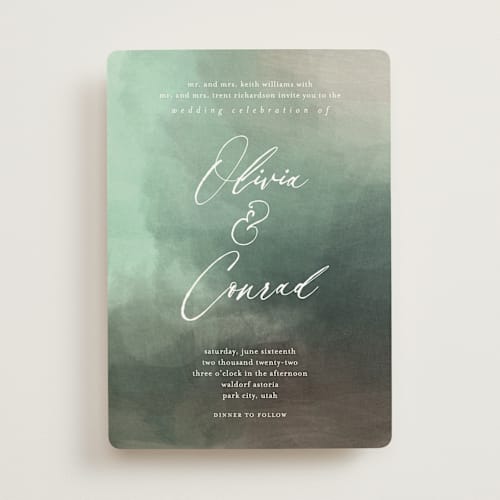 This is a meadow wedding invitations with standard by Eric Clegg called meadow printing on signature in standard