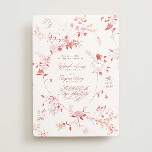 This is a vegas mint wedding invitations with standard by Phrosné Barwood called whimsey floral printing on signature in standard