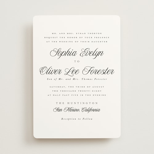 This is a tuxedo wedding invitations with standard by Leah Bisch called beautiful day printing on signature in standard