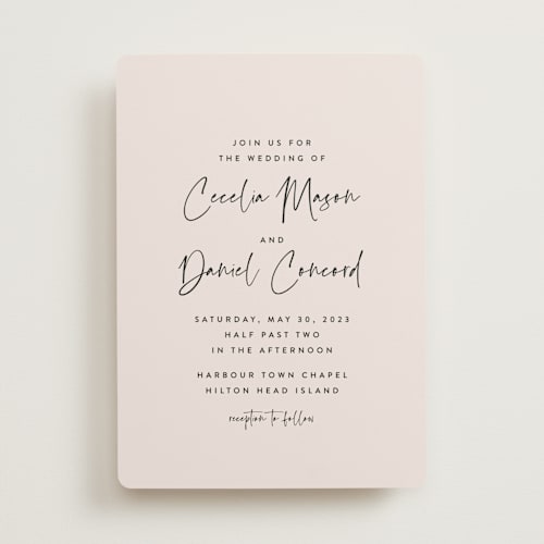 This is a petal wedding invitations with standard by Lea Delaveris called in this together printing on signature in standard