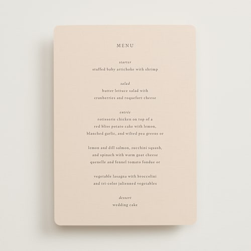 This is a autumn menu cards with standard by Jessica Yeo called prairie patchwork quilt printing on signature in standard