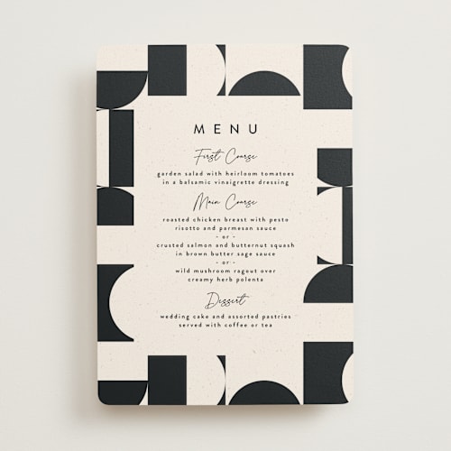 This is a shadow menu cards with standard by Carly Reed Walker called kenai printing on signature in standard