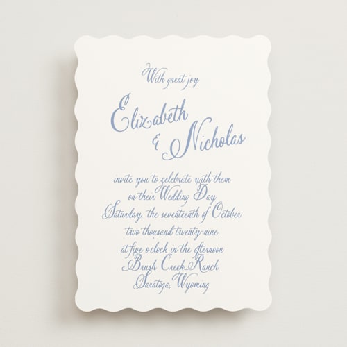 This is a nantucket wedding invitations with standard by Design Lotus called lavender dreams printing on signature in standard