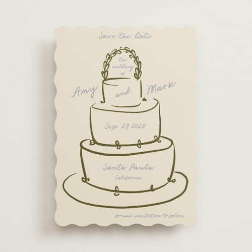 This is a olive oil save the date with standard by Ani Somi called cake printing on signature in standard