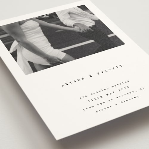 This is a ink wedding invitations with standard by Blustery August called nonnette printing on signature in grand