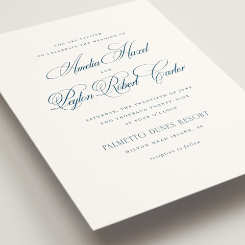This is a ocean wedding invitations with standard by Kelly Schmidt called hilton printing on signature in grand