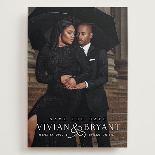 This is a marble save the date with standard by Lea Delaveris called and here we are printing on recycled smooth signature in grand