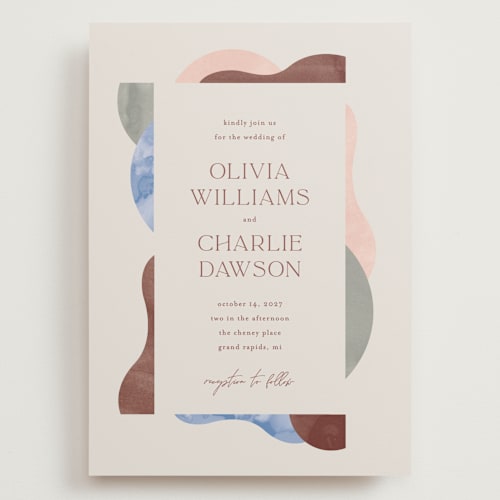 This is a coastal wedding invitations with standard by Pixel and Hank called deconstruct printing on signature in grand